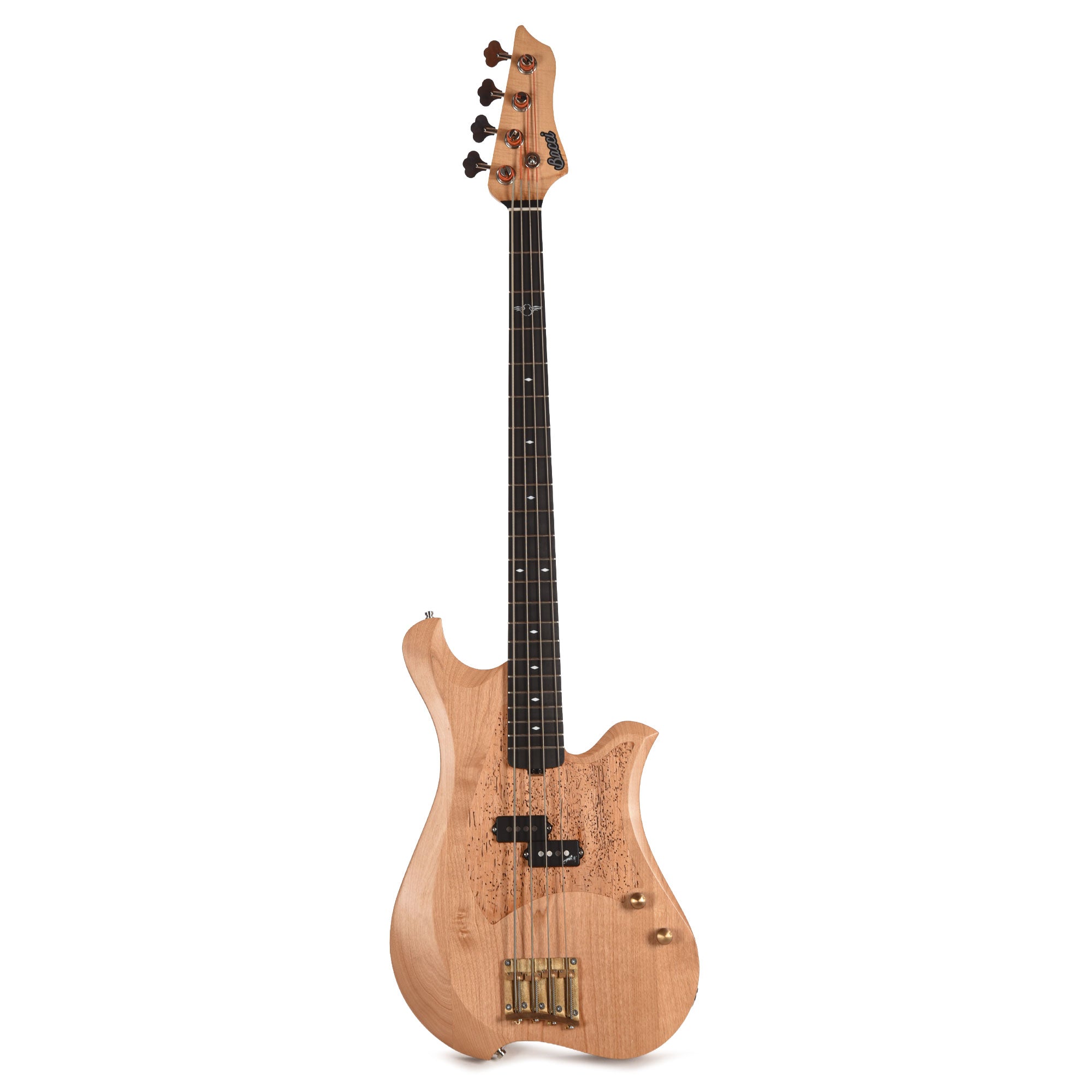 Bacci Marlita 4-String Red Alder Natural w/Alder Woodworm Insert