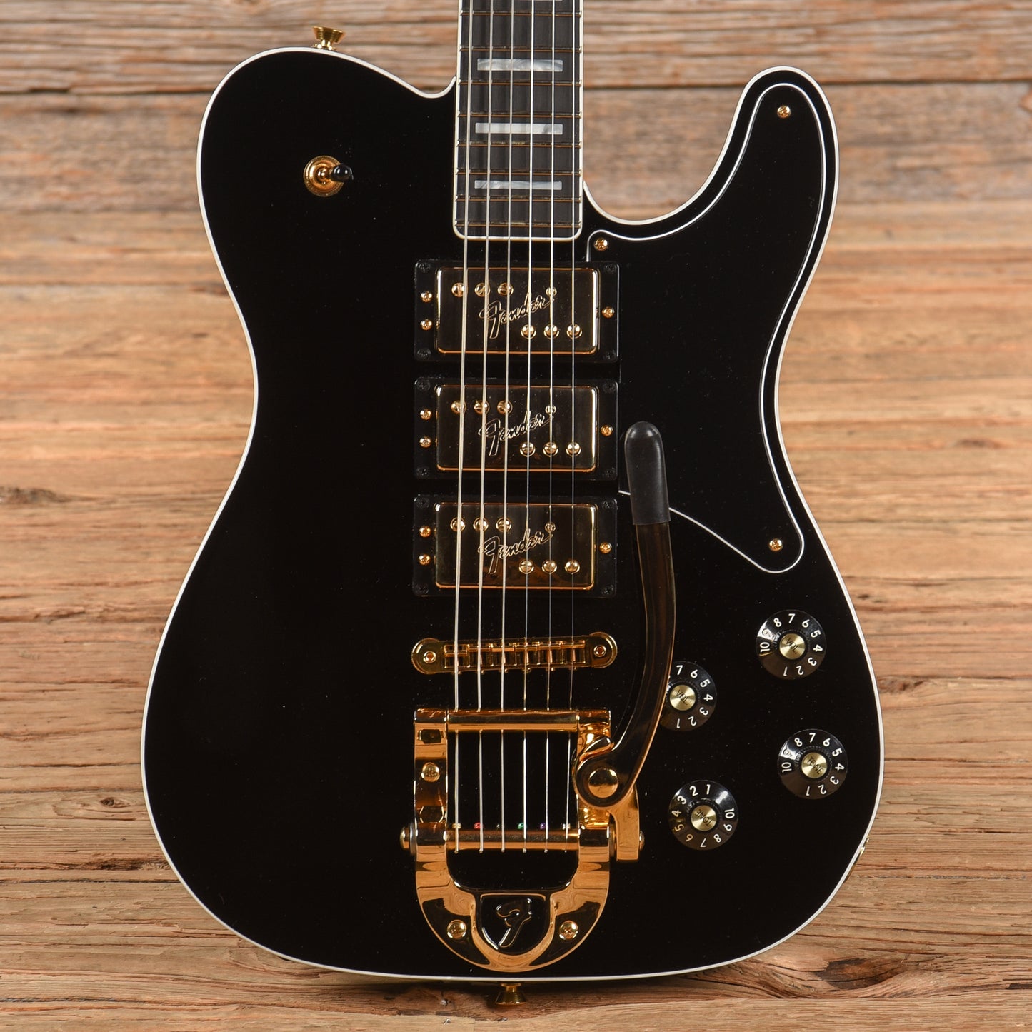 Fender Parallel Universe Volume II Troublemaker Telecaster Deluxe Bigsby Black 2022