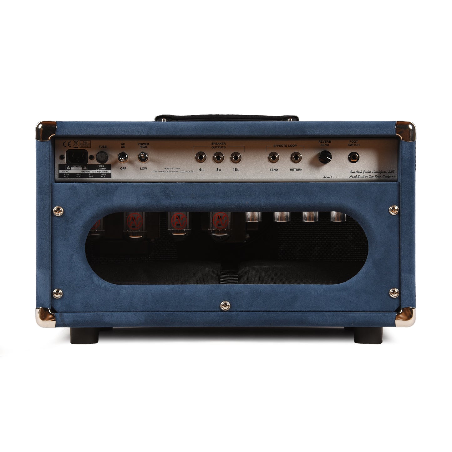 Two Rock Bloomfield Drive 100/50W Head Denim Suede w/ Sparkle Matrix Grill