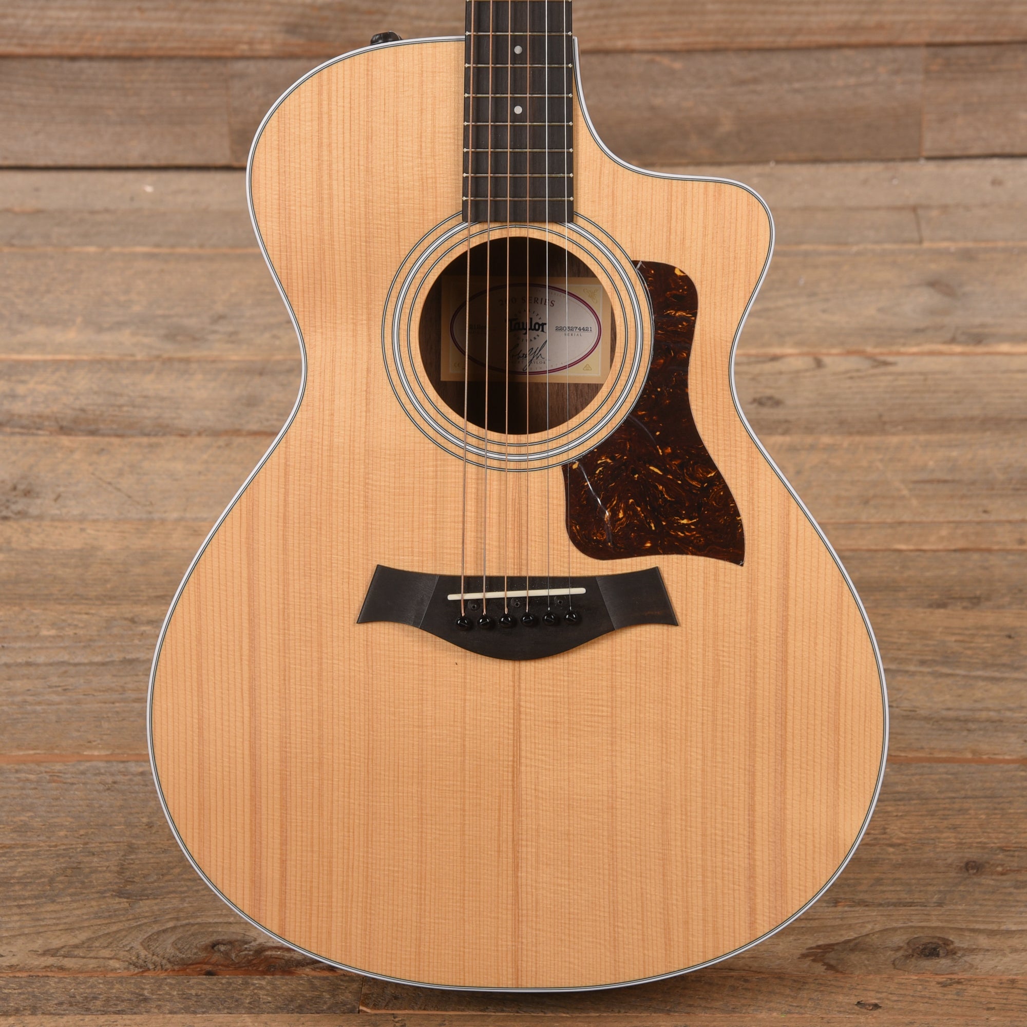 Taylor 212ce Grand Concert Torrified Spruce/Rosewood Natural ES2