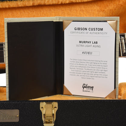 Gibson Custom Shop 1961 Les Paul SG Standard "CME Spec" LEFTY Antique Silver Mist Poly Ultra Light Aged