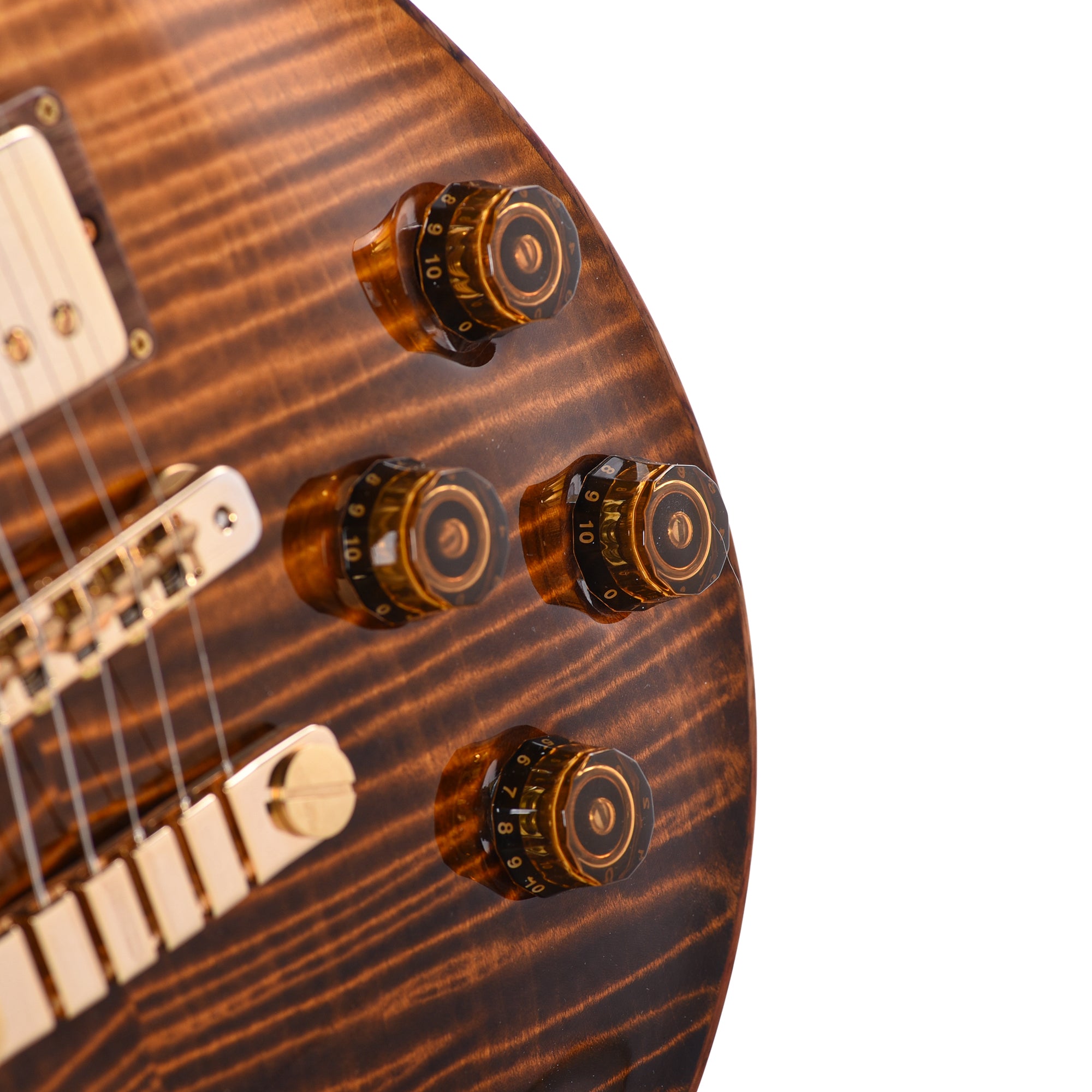 PRS Private Stock #11755 McCarty 594 Curly Maple/African Mahogany Sandstorm w/Hormigo Neck, Binding, Inlays, Rings, & Backplate