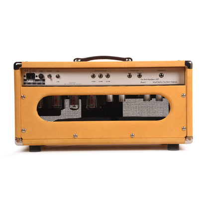 Two Rock Silver Sterling Signature 100W Head Silver Anodize Chasis Gold Suede w/ Cane Grill