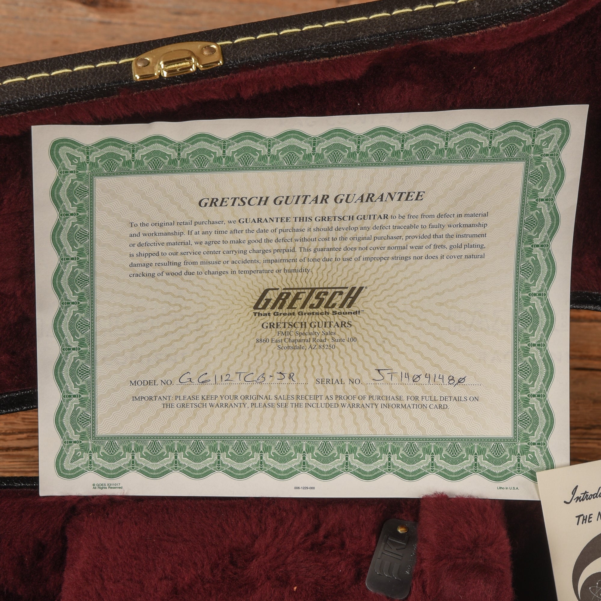 Gretsch G6112TCB-JR Cream 2014