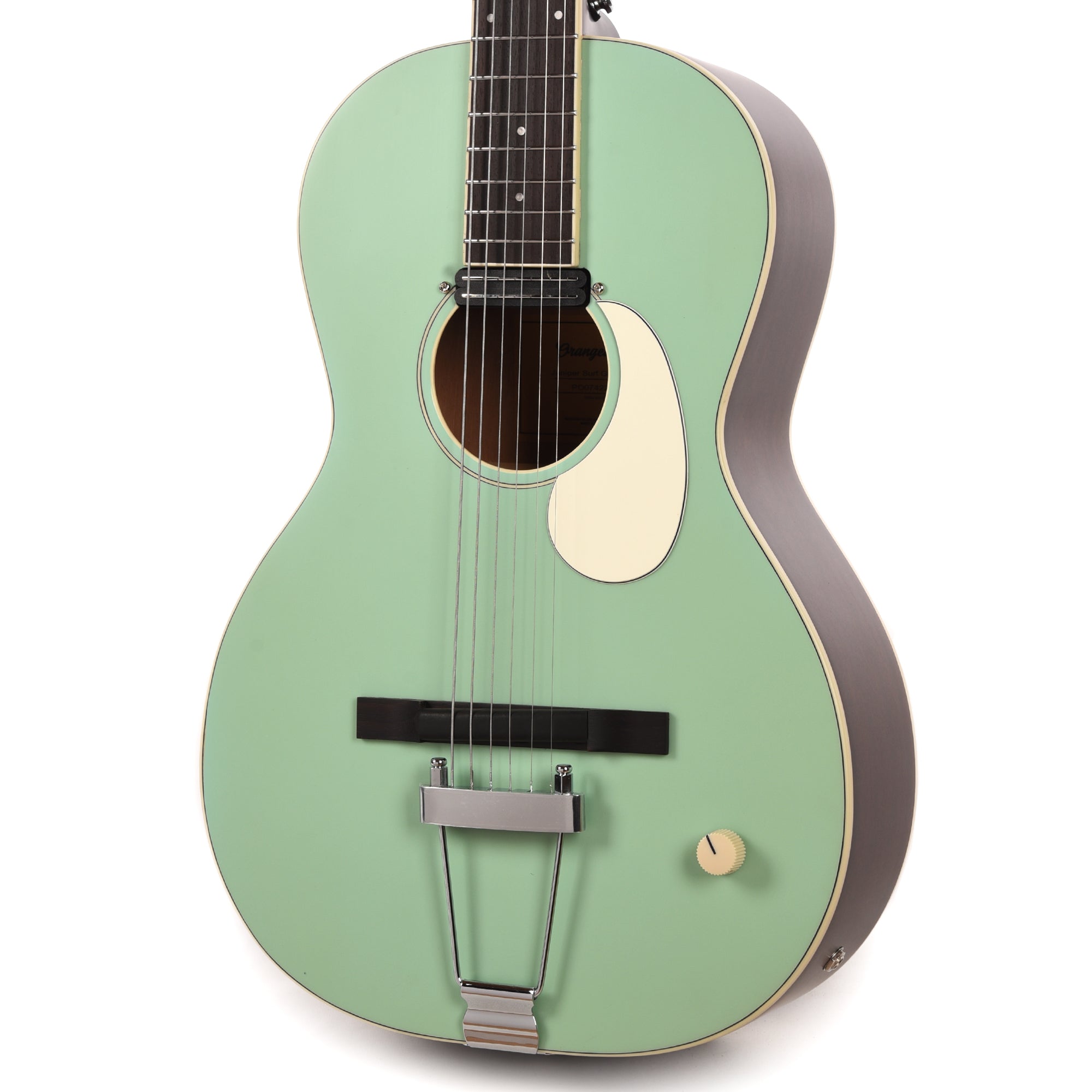 Orangewood Juniper Surf Green Live Rubber Bridge Parlor Acoustic Guitar