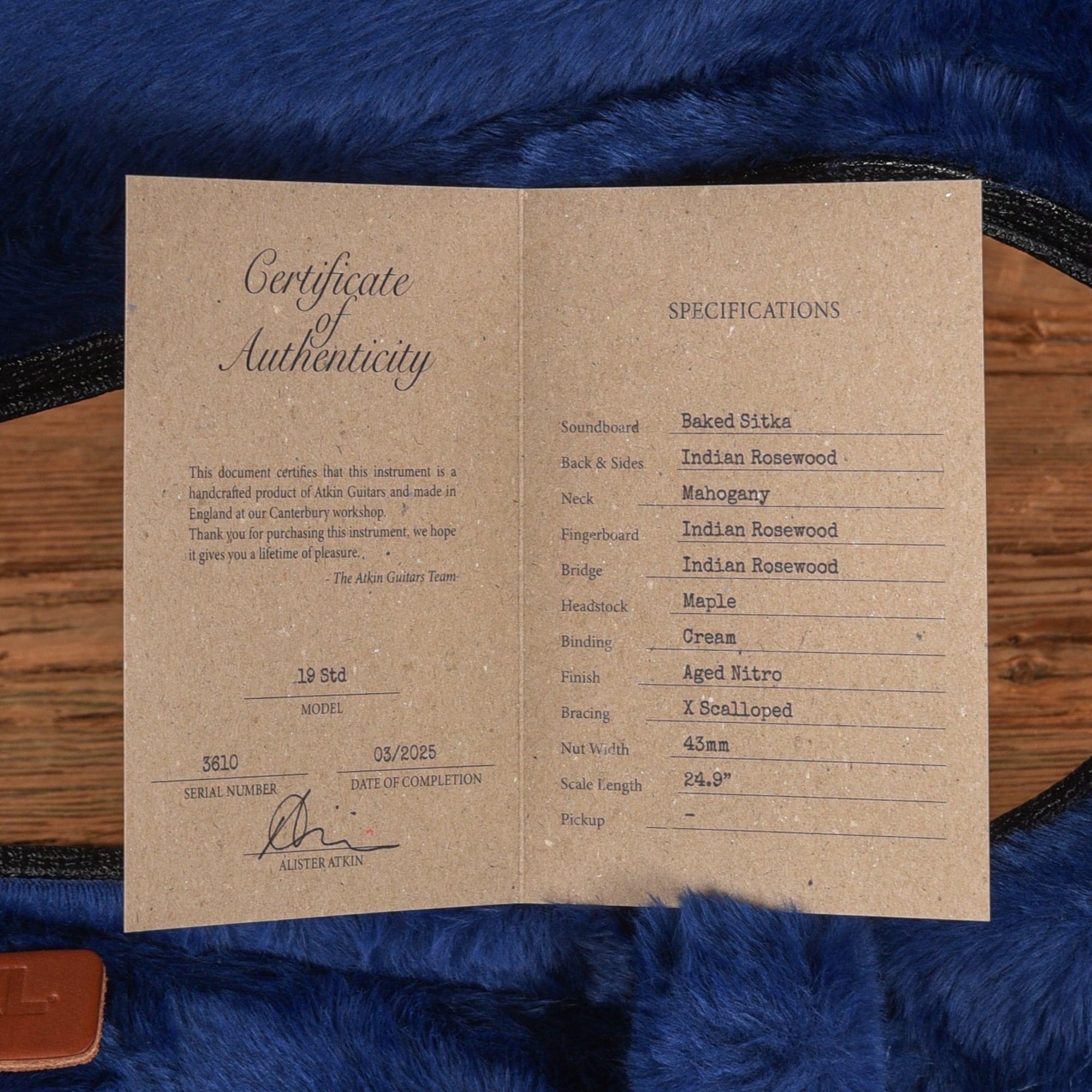 Atkin The Nineteen Baked Sitka/Rosewood Aged Natural