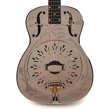 National Style O Single Cone Brass Bright Nickel 14-Fret