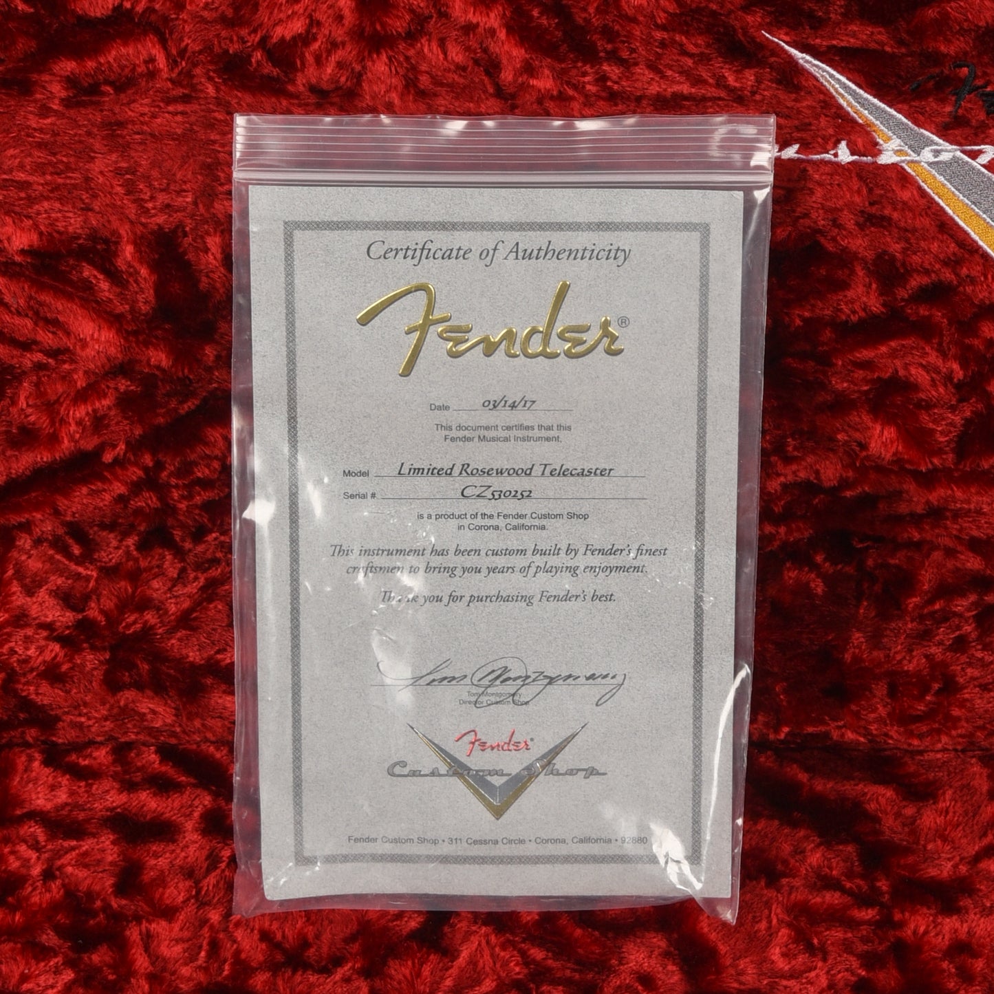 Fender Custom Shop Limited Rosewood Telecaster Brown 2017