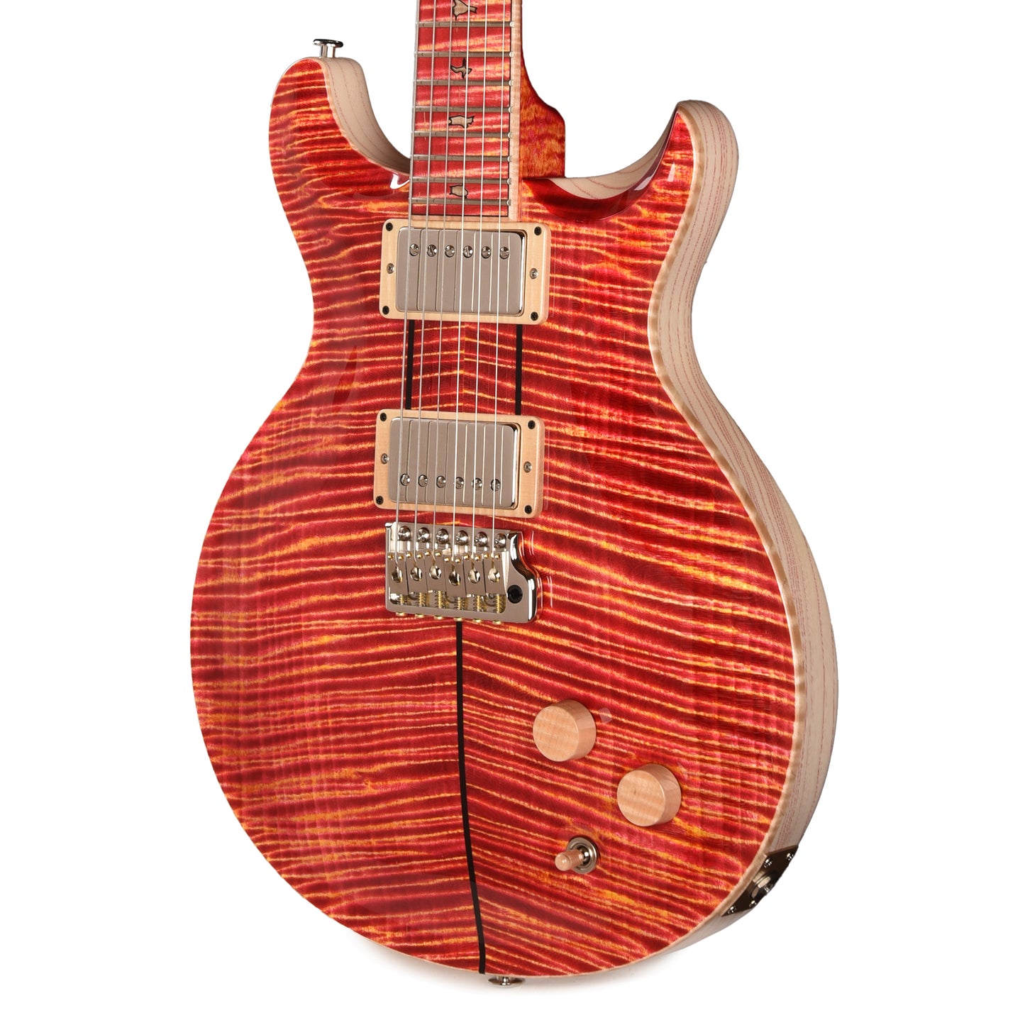PRS Private Stock #11763 Santana Curly Maple/Swamp Ash Raspberry Lemon w/Stained Curly Maple Neck & Fingerboard
