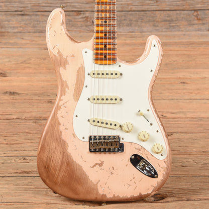 Fender Custom Shop Red Hot Stratocaster Super Heavy Relic Aged Faded Shell Pink 2023