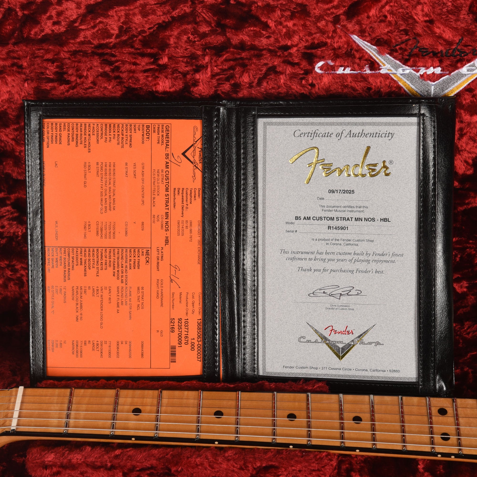 Fender Custom Shop American Custom Stratocaster NOS Honey Blonde