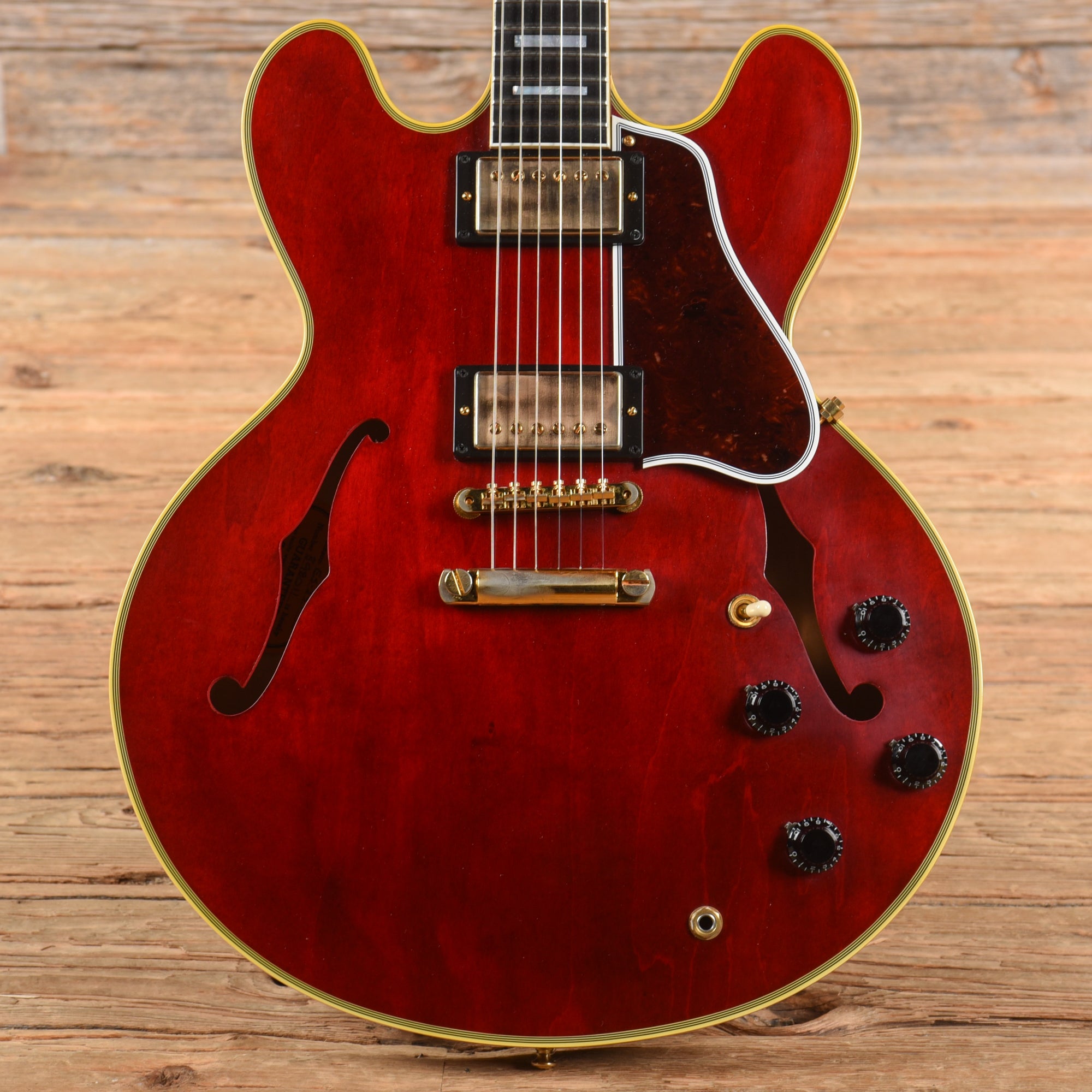 Gibson Custom ES-355 Stop Bar Viking Red 2018