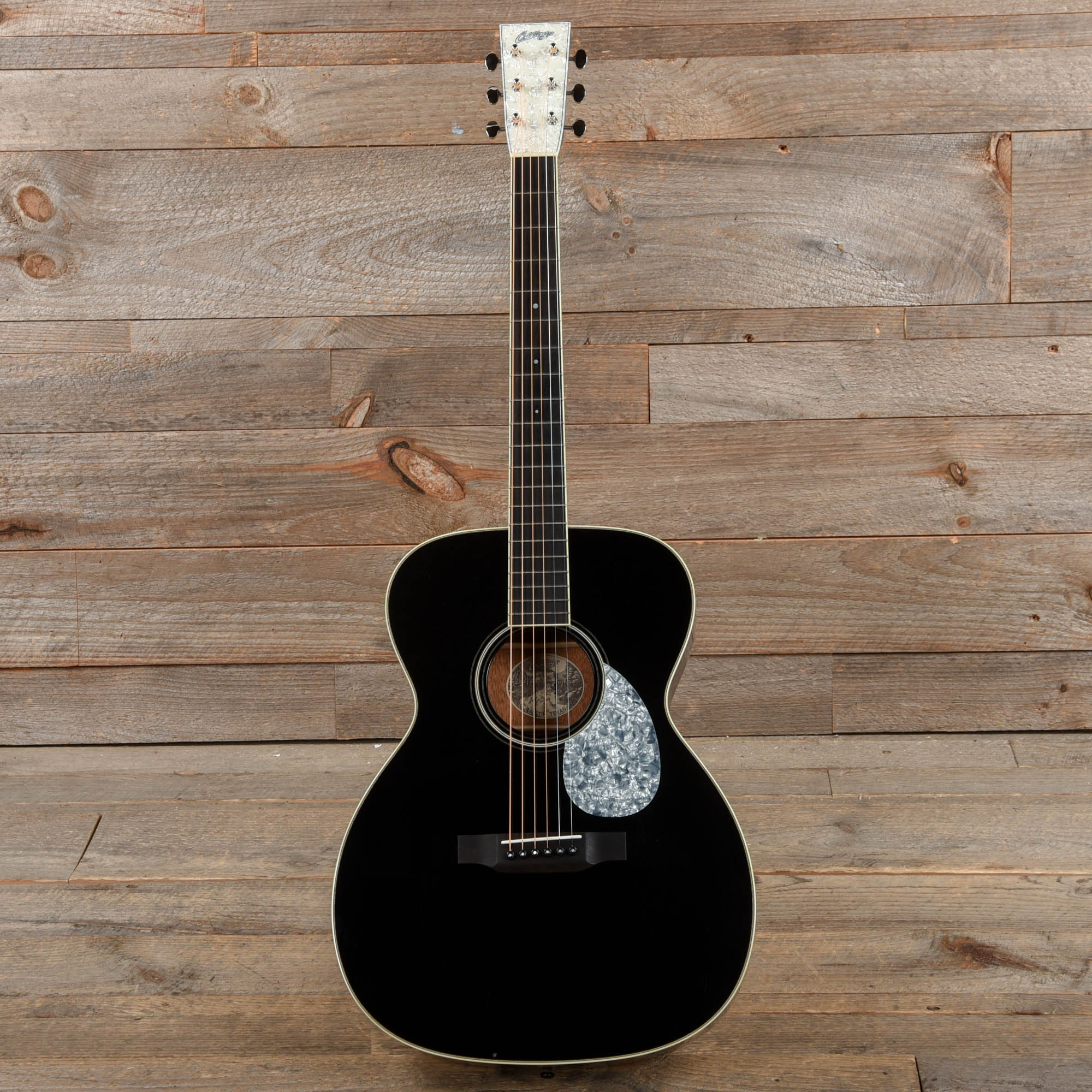 Collings OM1 Jet Black Top Doghair Back/Sides w/Pearloid Pickguard