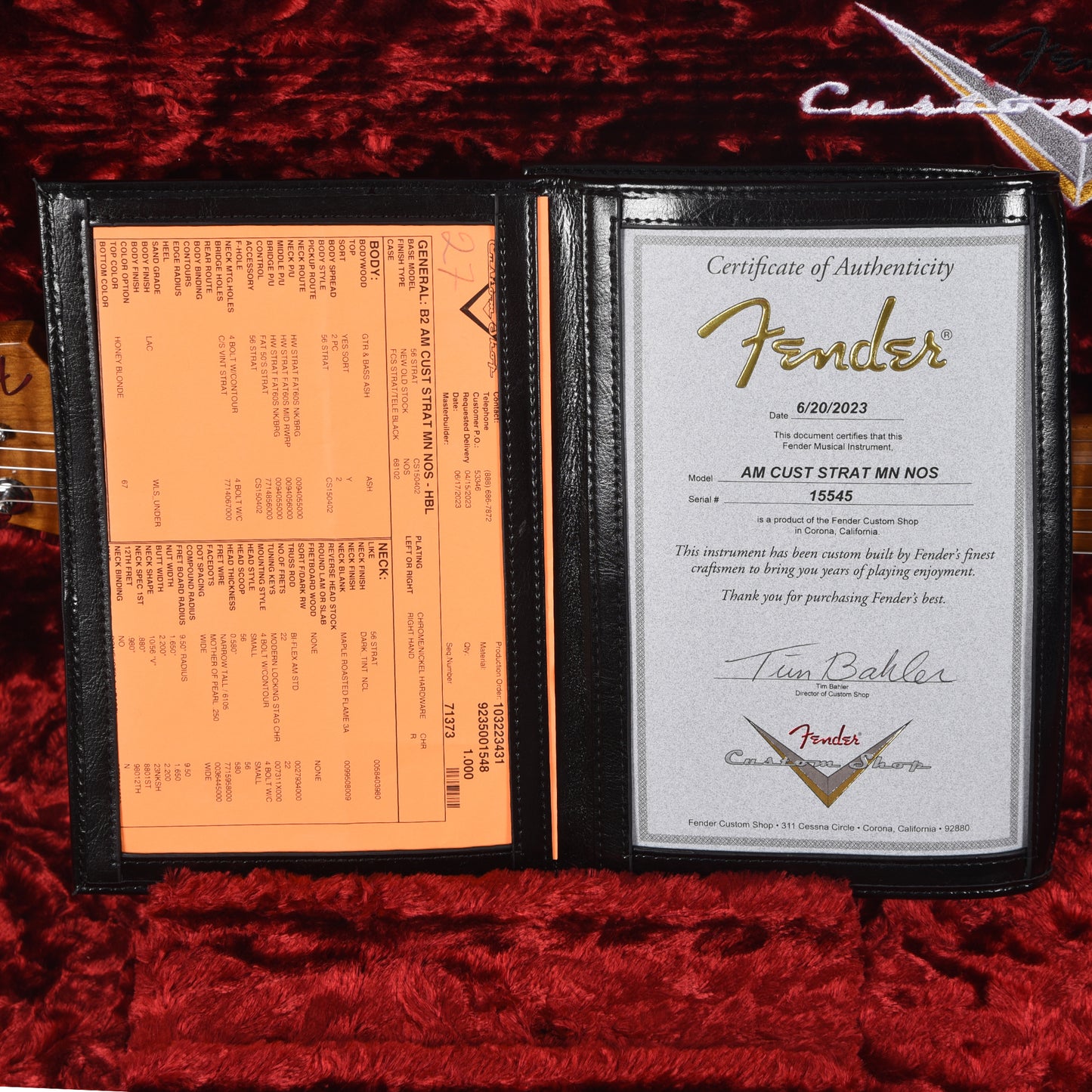 Fender Custom Shop American Custom Stratocaster Honey Blonde