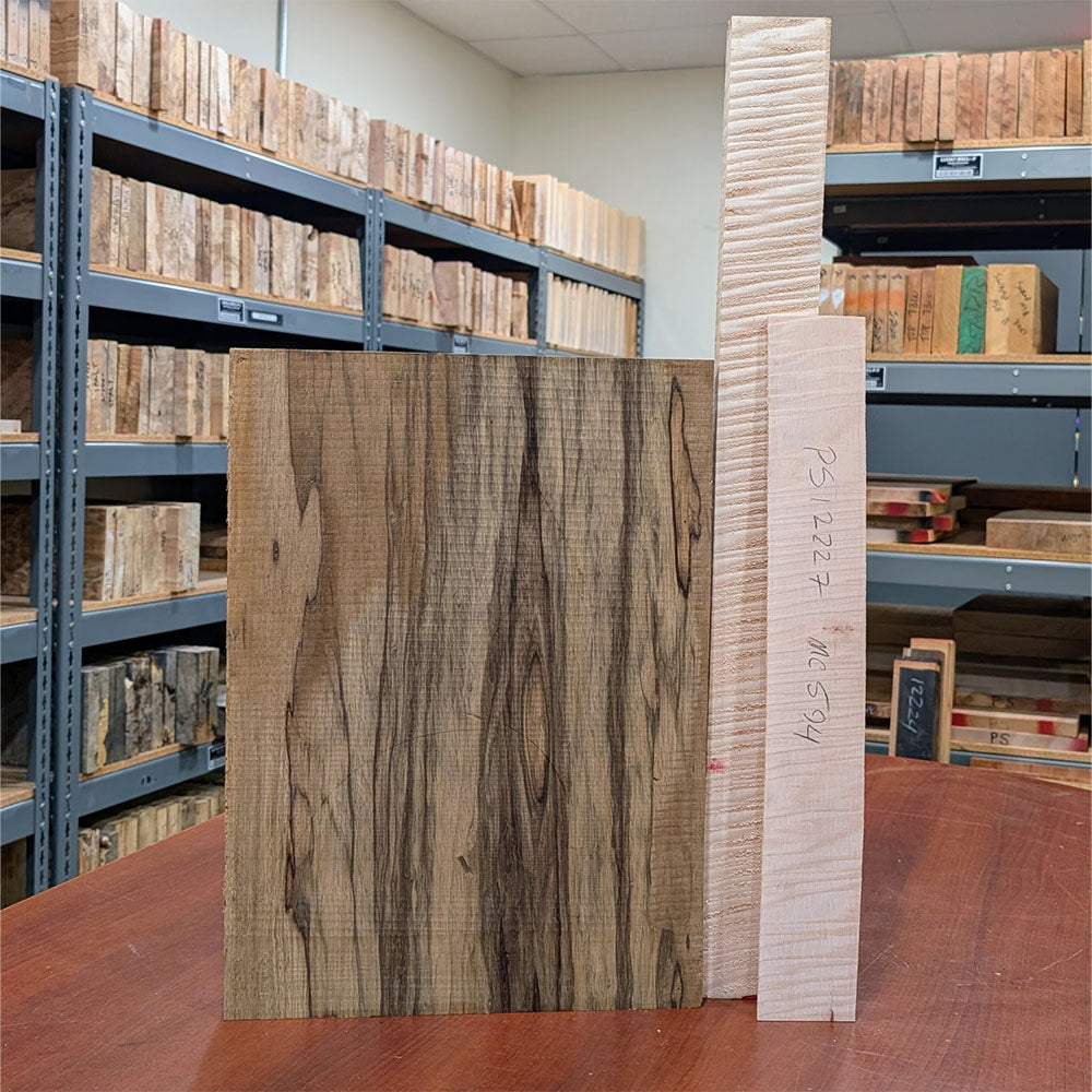 PRS Private Stock #12227 McCarty 594 One Piece Curly Maple/Black Limba Aqua Violet Dragon's Breath w/Birds of a Feather