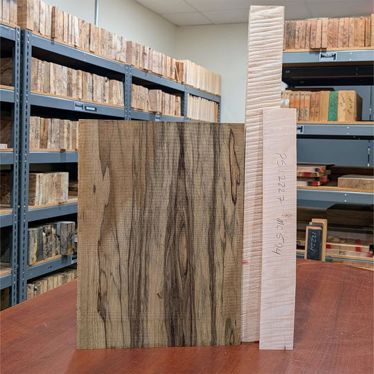 PRS Private Stock #12227 McCarty 594 One Piece Curly Maple/Black Limba Aqua Violet Dragon's Breath w/Birds of a Feather