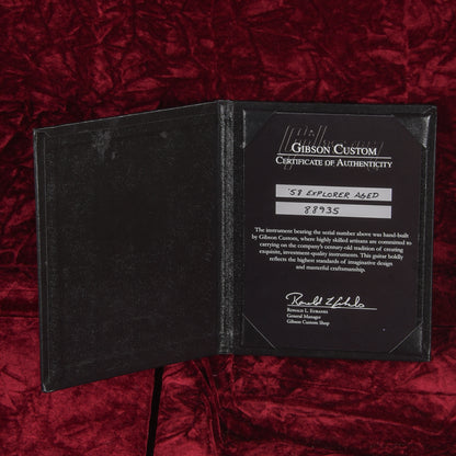 Gibson Custom '58 Explorer Aged "Clapton Cut" Natural 2018