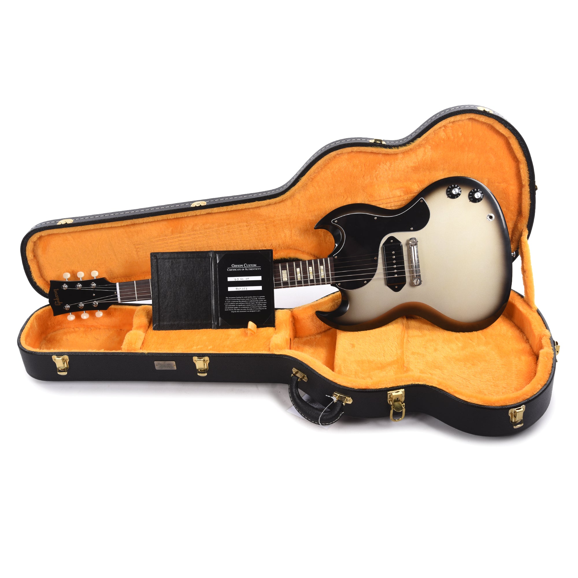 Gibson Custom Shop 1963 SG Junior Silverburst VOS – Chicago Music