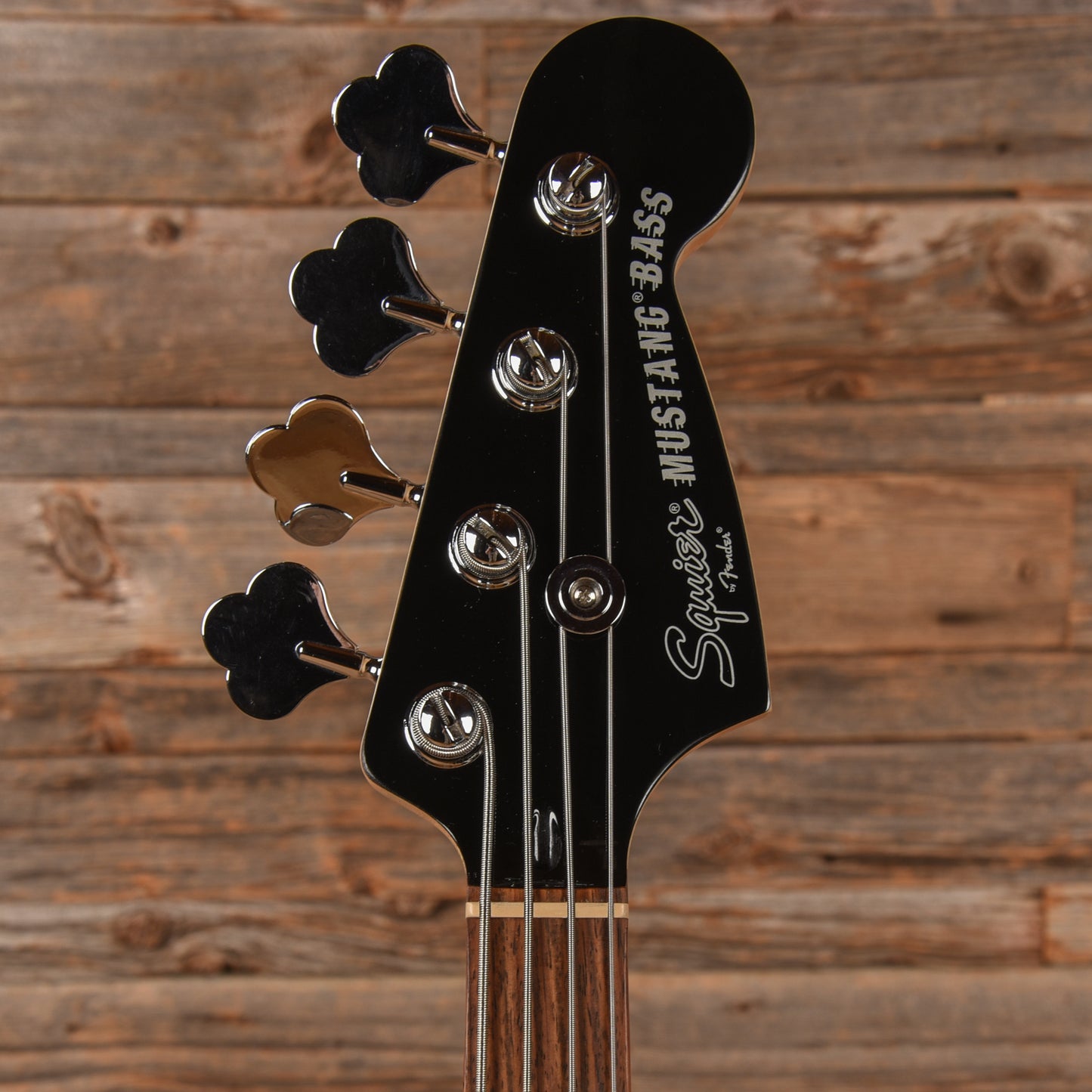 Squier Mikey Way Signature Mustang Bass Silver Sparkle 2015