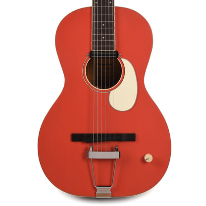 Orangewood Juniper Guava Red Live Rubber Bridge Parlor Acoustic Guitar