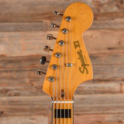 Squier Classic Vibe Bass VI Maple Neck Walnut w/Black Blocks/Binding & 3-Ply Black