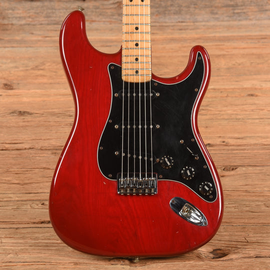 Fender Stratocaster Transparent Red 1981