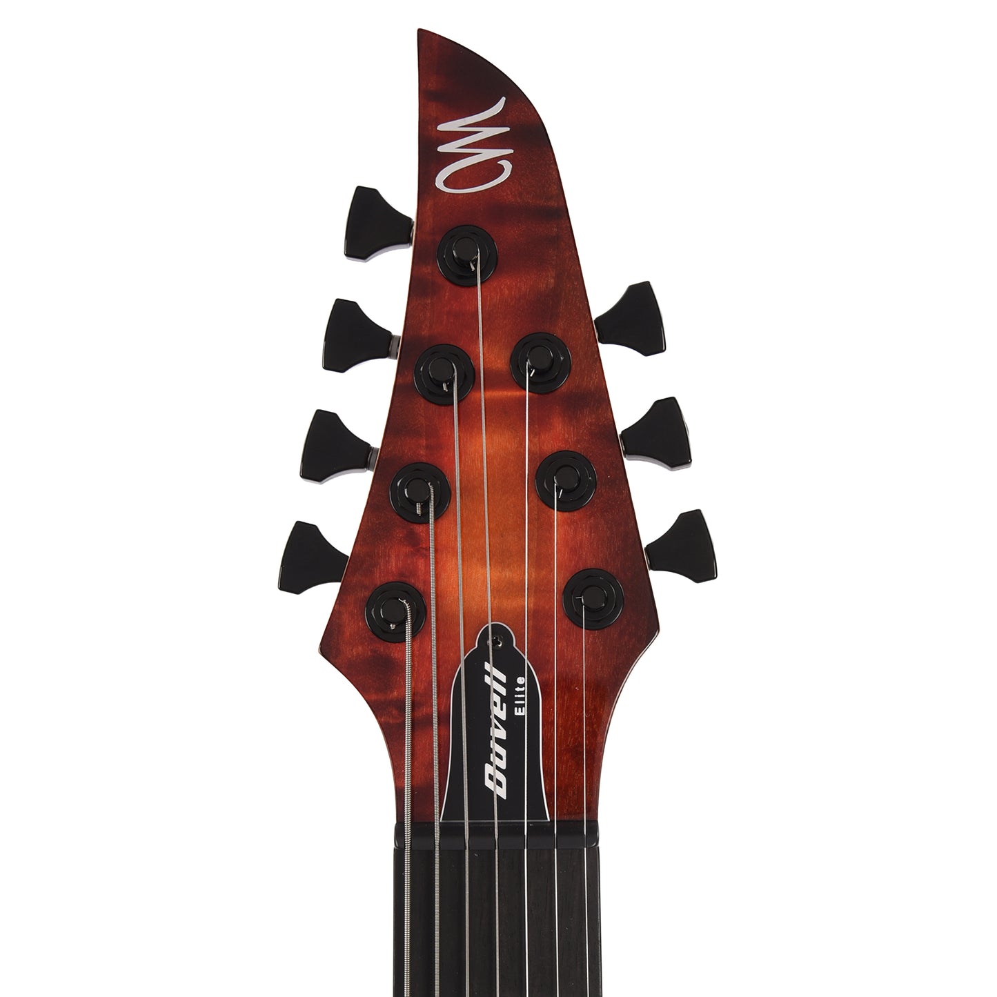 Mayones Duvell Elite 7 AAA Curly Poplar/Mahogany Lava Burst