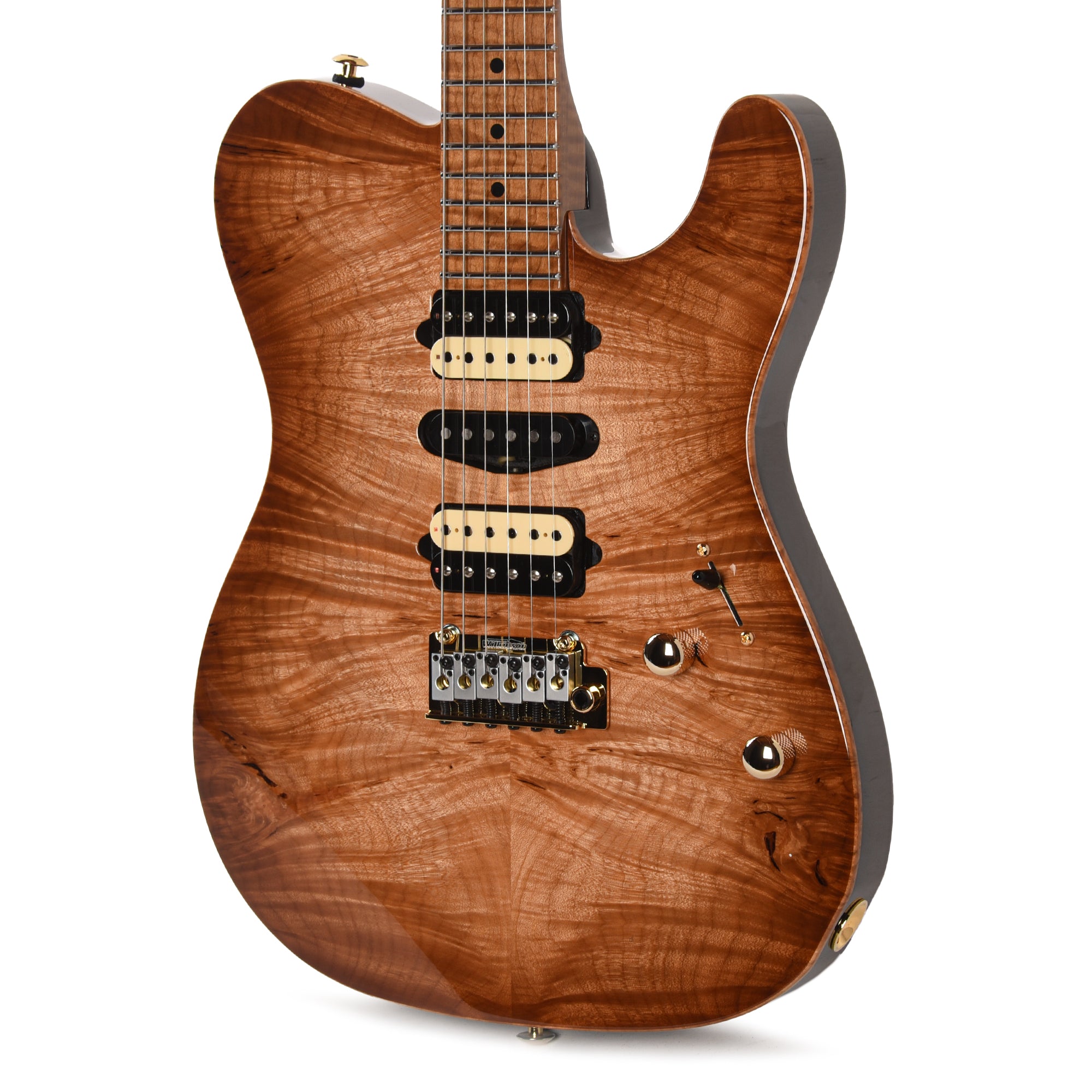 Suhr Custom Modern T Natural Burst w/CME-Selected Waterfall Burl Maple Top