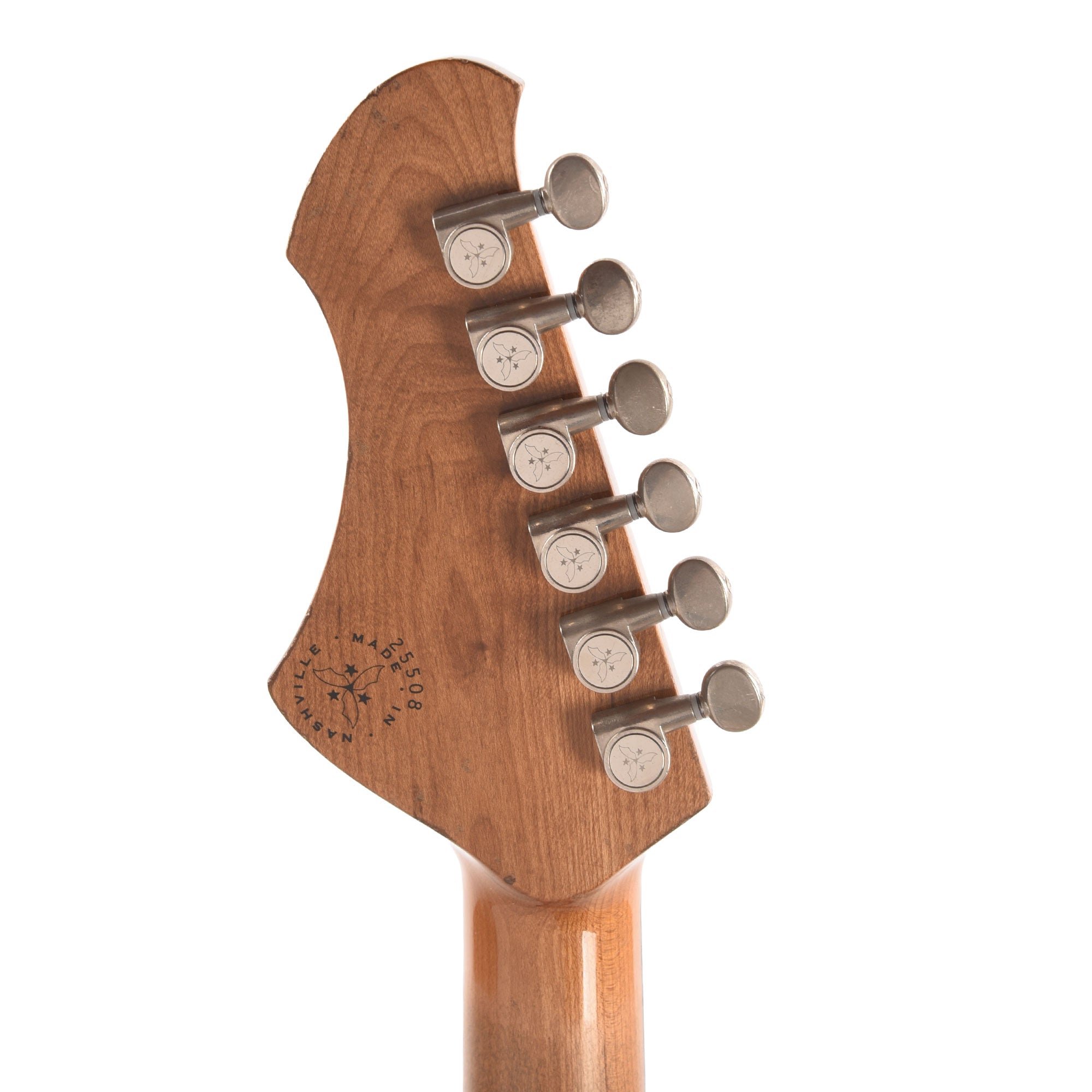 Novo Dealer Limited Serus T Fiesta Red over '64 3-Tone Burst Medium Distress  w/Fralin High Output Tele Pickups