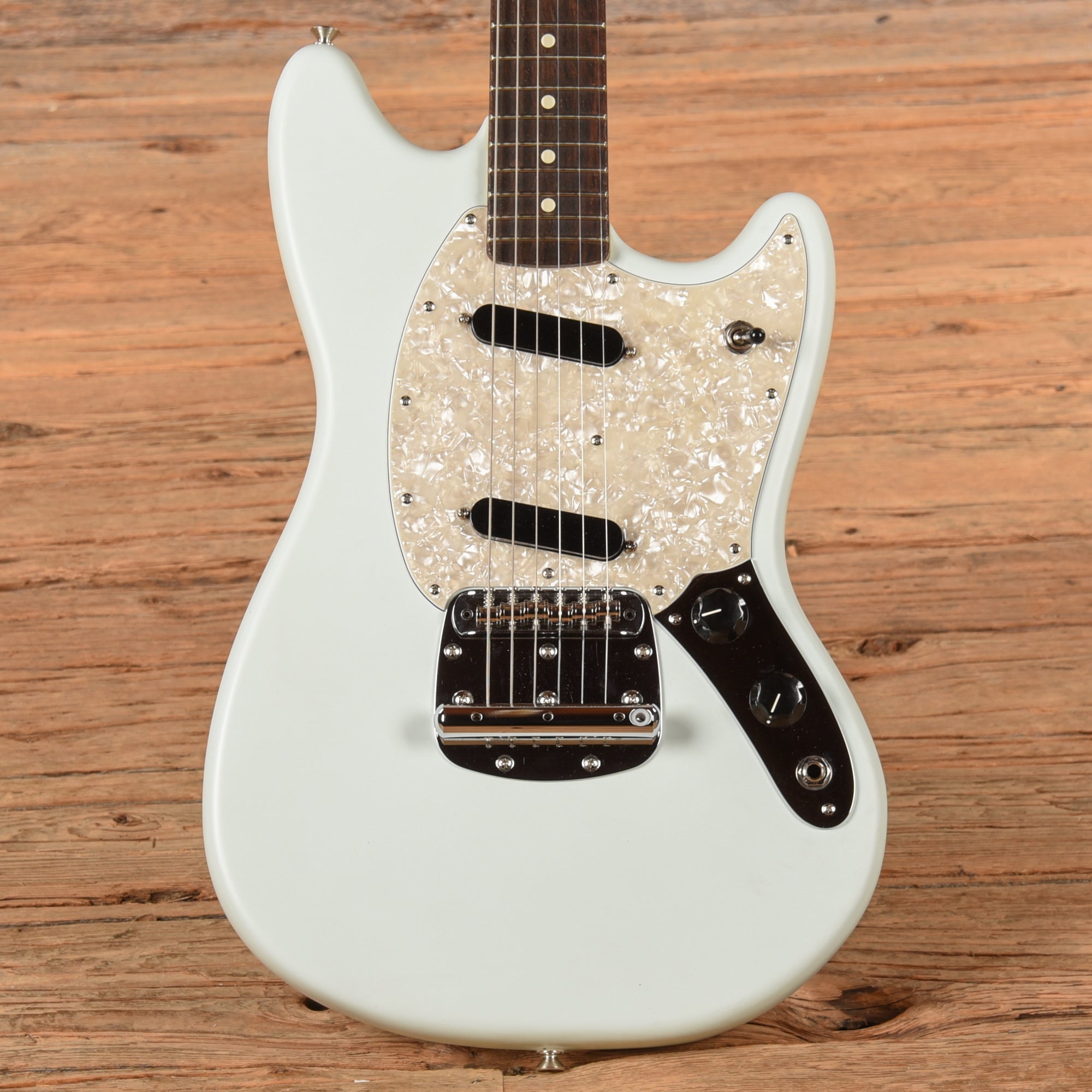 Fender American Performer Mustang Satin Sonic Blue 2022