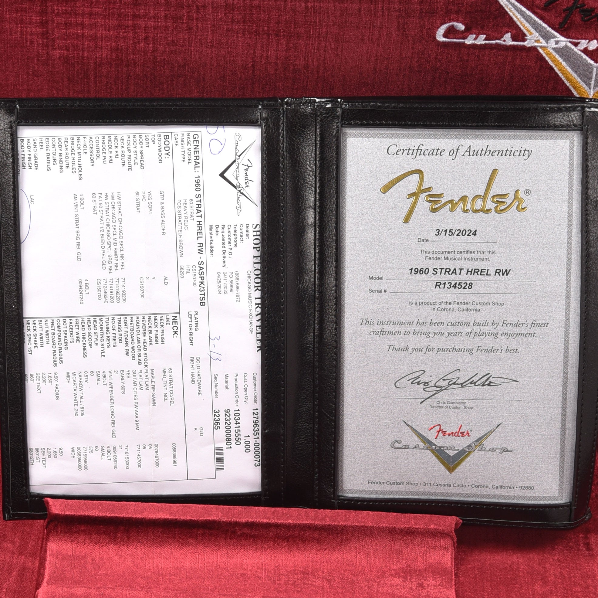 Fender Custom Shop 1960 Stratocaster 