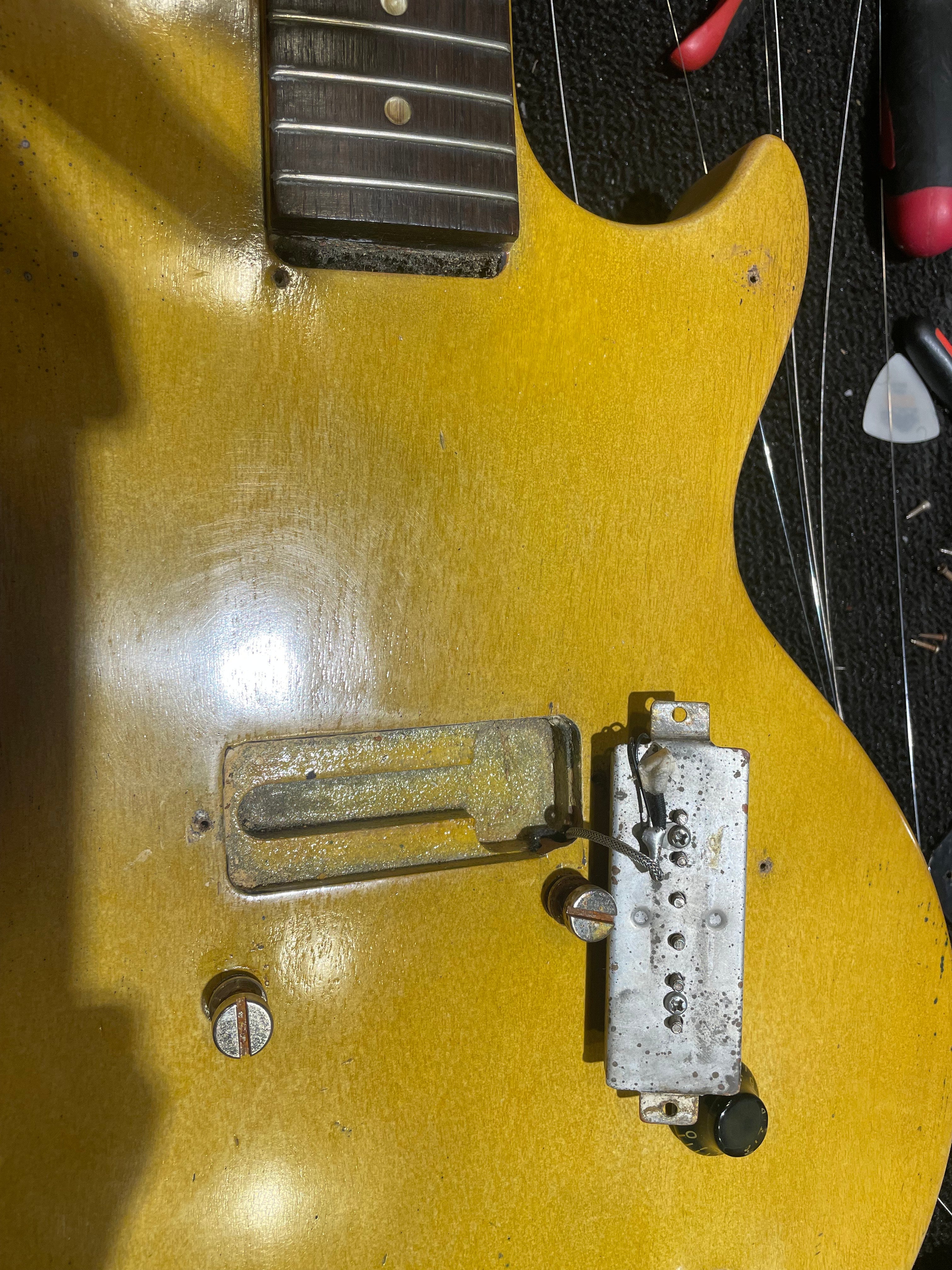 Gibson Les Paul Junior TV Yellow Refin by Clive Brown 1957