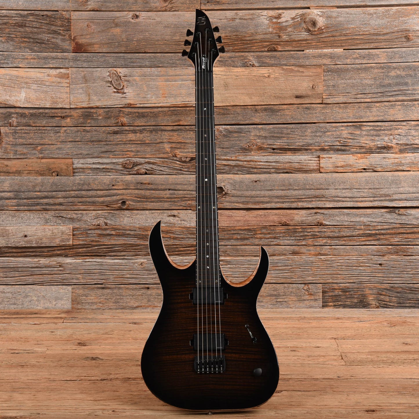 Mayones Duvell Elite 6 Baritone Transparent Dirty Brown Burst 2021