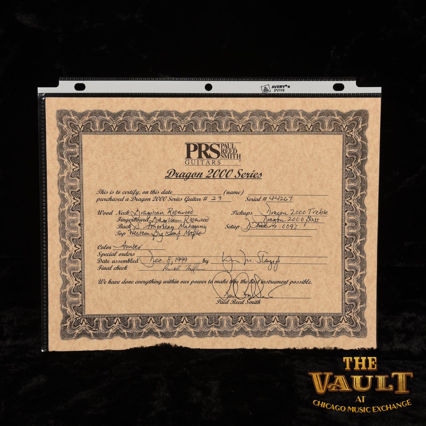 PRS Dragon Series 2000 #29/50  1999