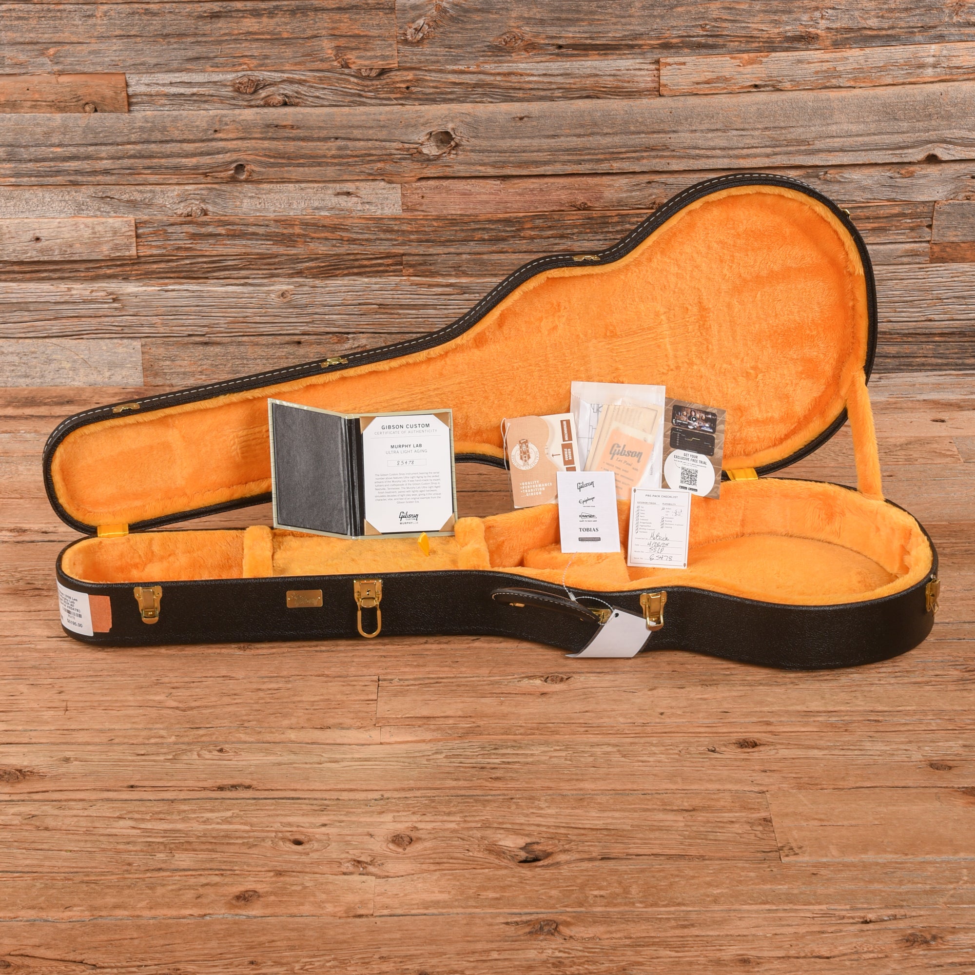 Gibson Custom Shop 1958 Les Paul Standard Murphy Lab Ultra Light Aged All Ebony 2024
