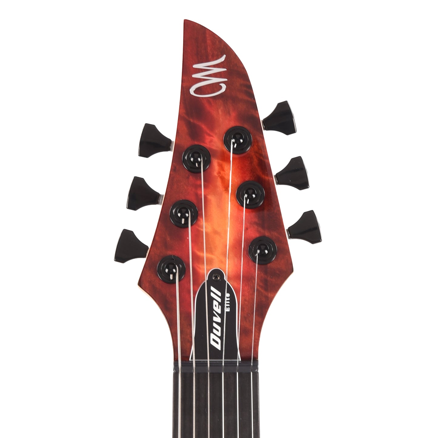 Mayones Duvell Elite 6 AAA Curly Poplar/Mahogany Lava Burst