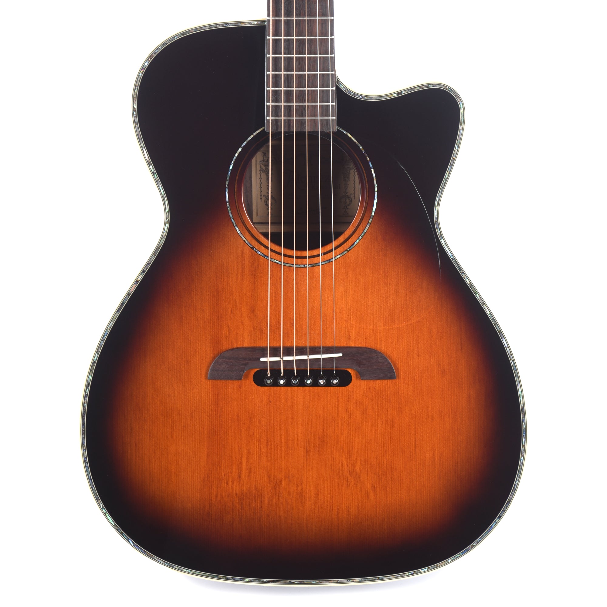 Alvarez WY1 Yairi Stage Folk/OM Solid AA Western Red Cedar/Solid East Indian Rosewood Tobacco Sunburst