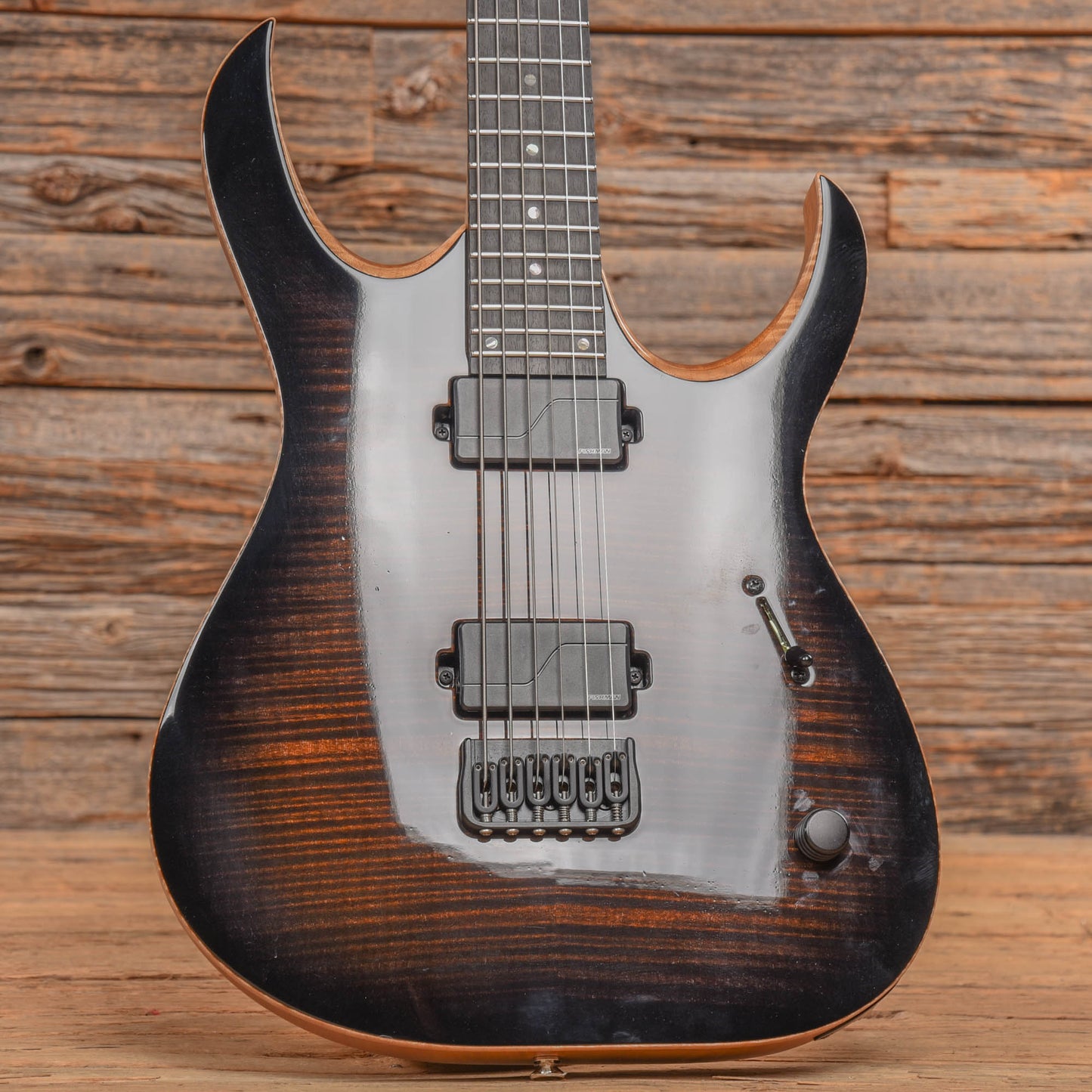 Mayones Duvell Elite 6 Baritone Transparent Dirty Brown Burst 2021