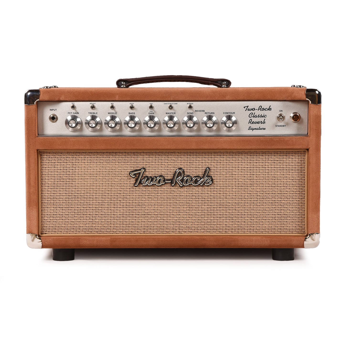 Two Rock Classic Reverb Signature 100/50W Head Tobacco Suede w/Cane Grill