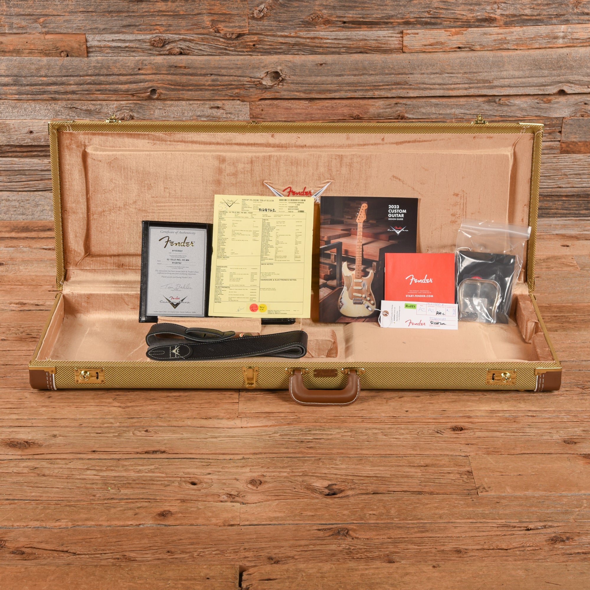 Fender Custom Shop '52 Telecaster HS Relic Faded Surf Greed 2023