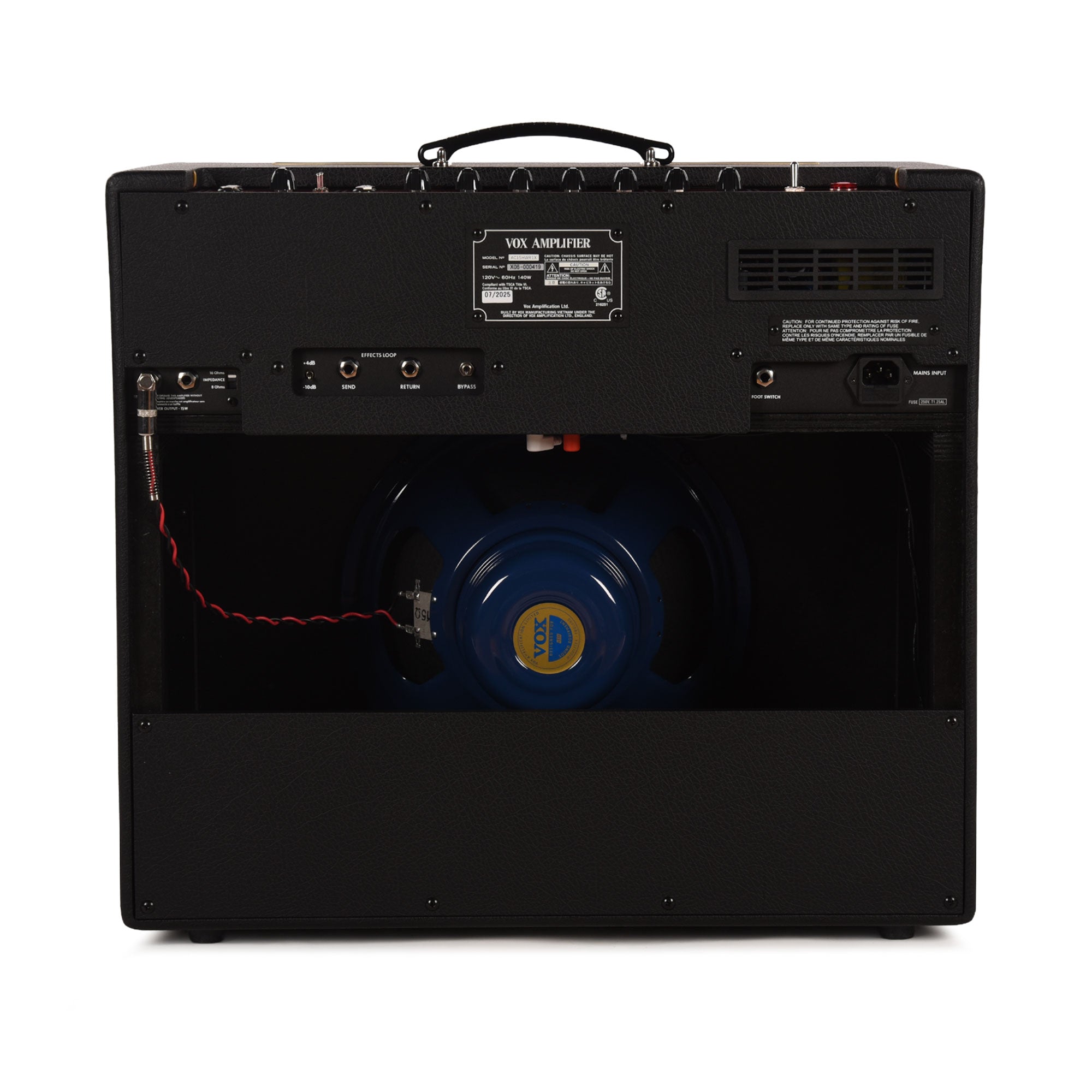 Vox AC15HWR1X Handwired 15w 1x12 Guitar Combo Amp