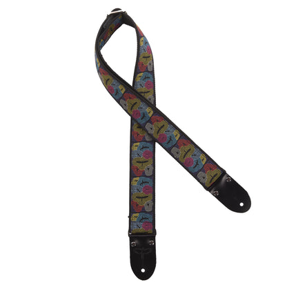 PRS 2" Deluxe Retro Strap Custom Jacquard Multi-Color Sonar Birds