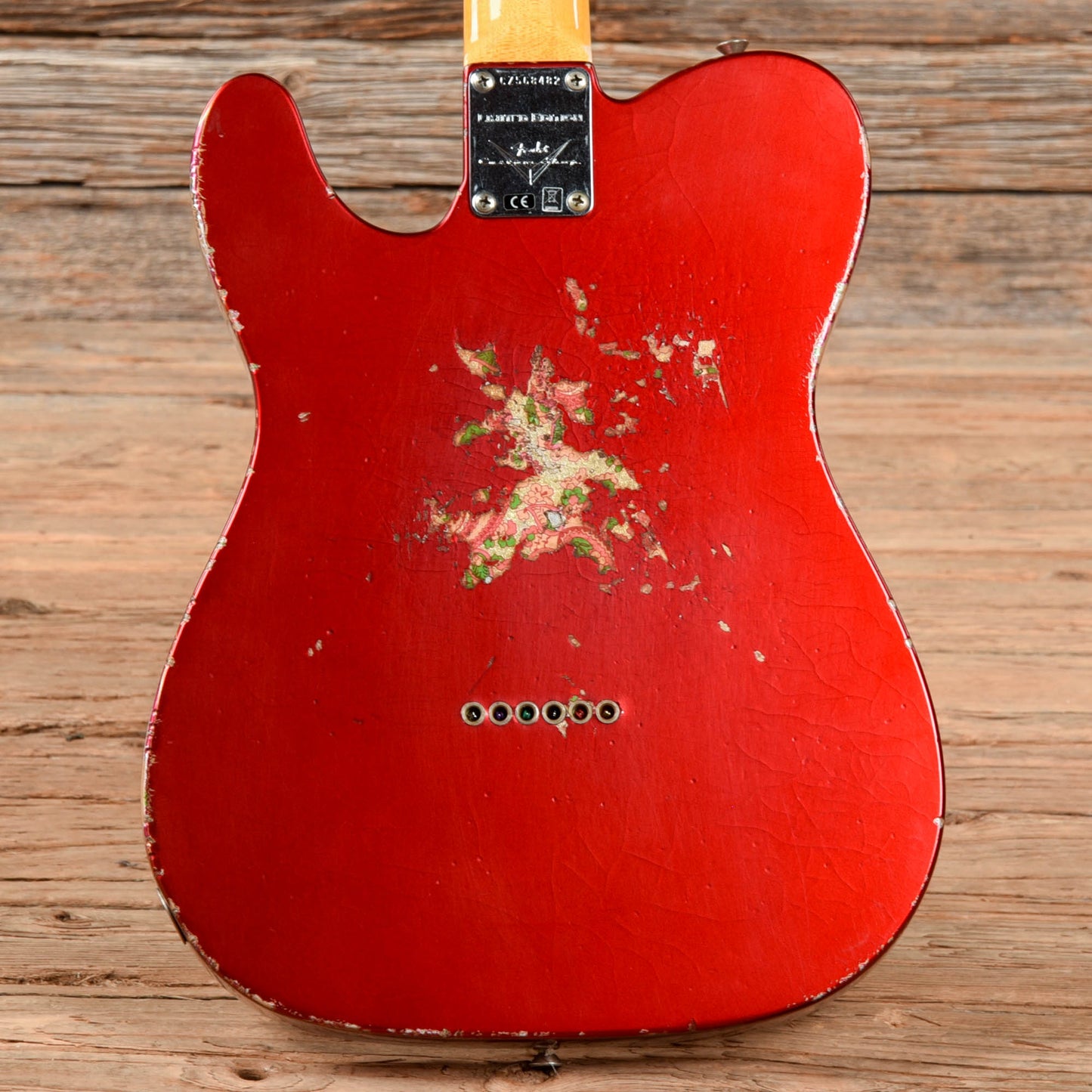 Fender Custom Shop Limited 60s HS Telecaster Relic Aged Candy Apple Red Over Pink Paisley 2023