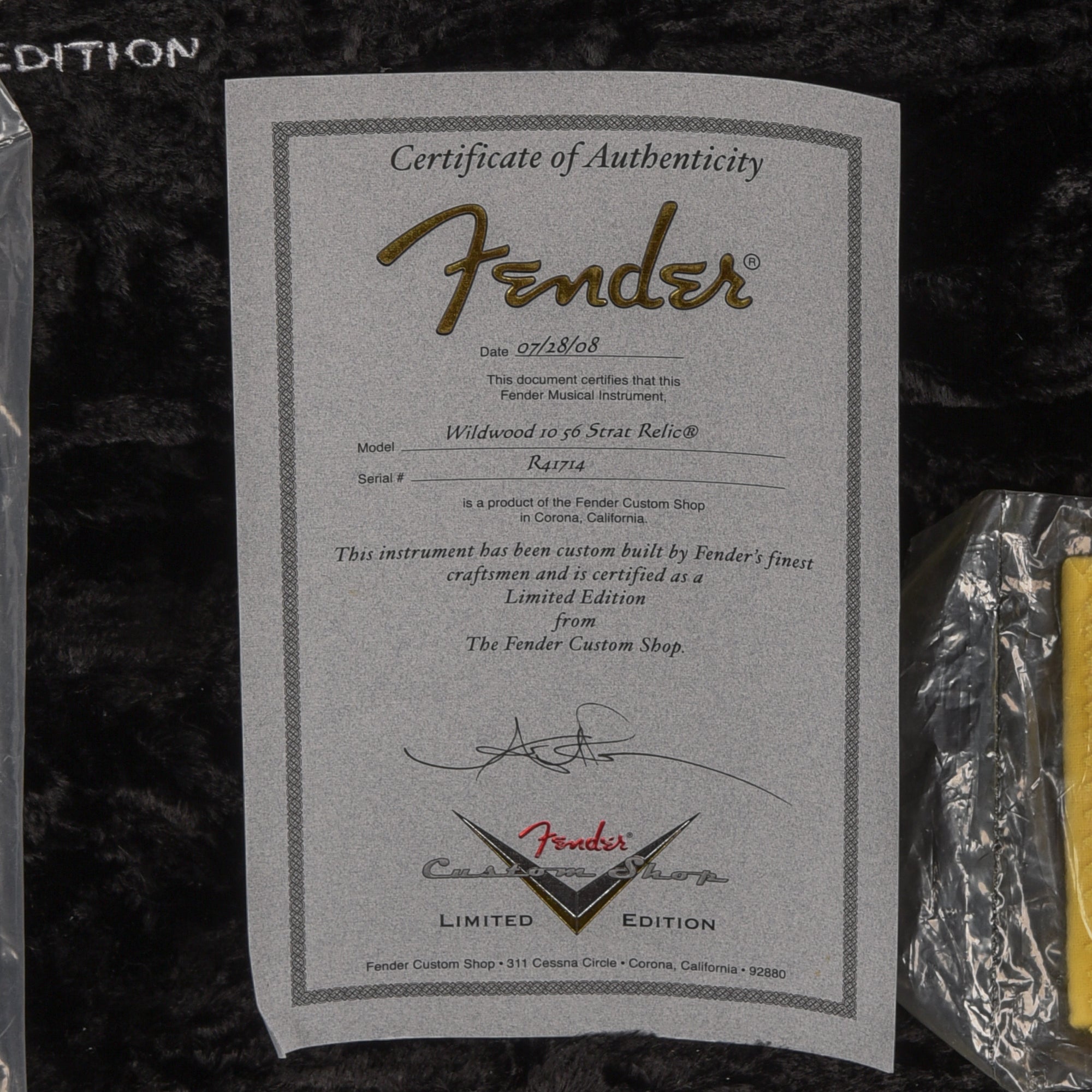 Fender Custom Shop Wildwood 10 '56 Stratocaster 2008, Sunburst Sunburst 2008