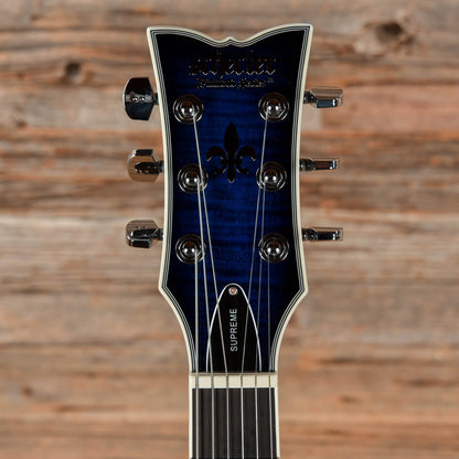 Schecter Solo-II Supreme See Thru Blue Burst 2022