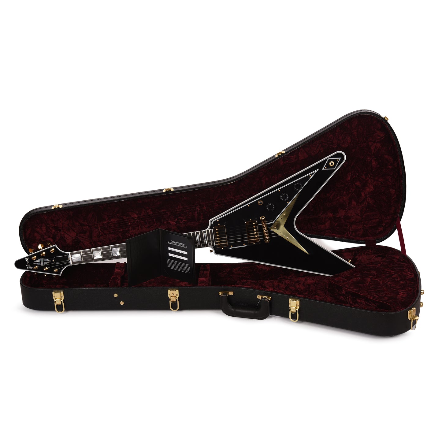 Gibson Custom Shop Flying V Custom Ebony Gloss w/Ebony Fingerboard