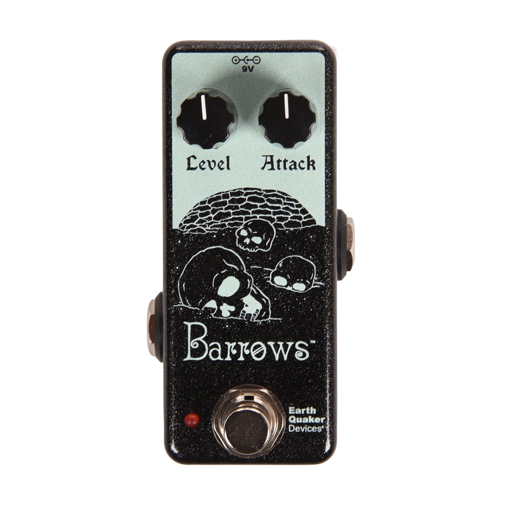 EarthQuaker Devices Barrows Fuzz Attacker Fuzz Pedal Black Silver Explosion