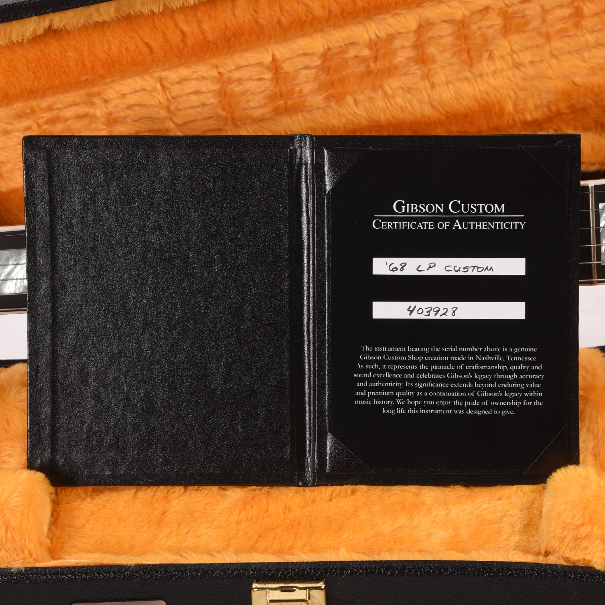 Gibson Custom Shop 1968 Les Paul Custom 