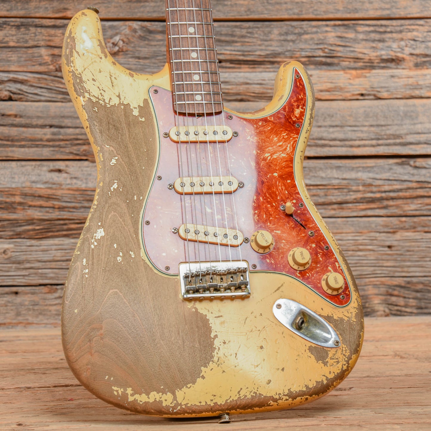 Fender Custom Shop Apprentice Built by George Ruiz '63 Stratocaster Hardtail Heavy Relic Aged Olympic White 2021