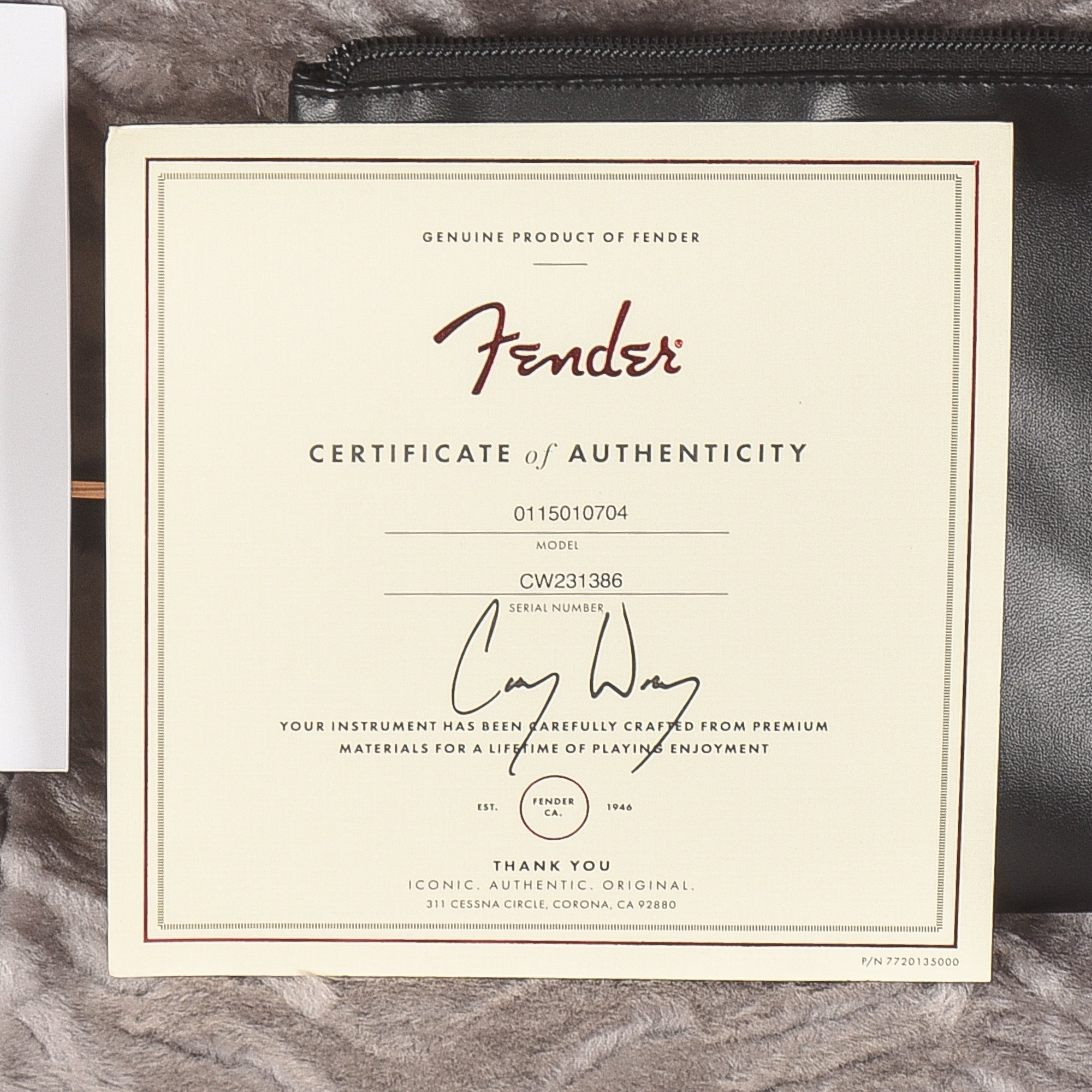 Fender Cory Wong Signature Stratocaster Daphne Blue 2023